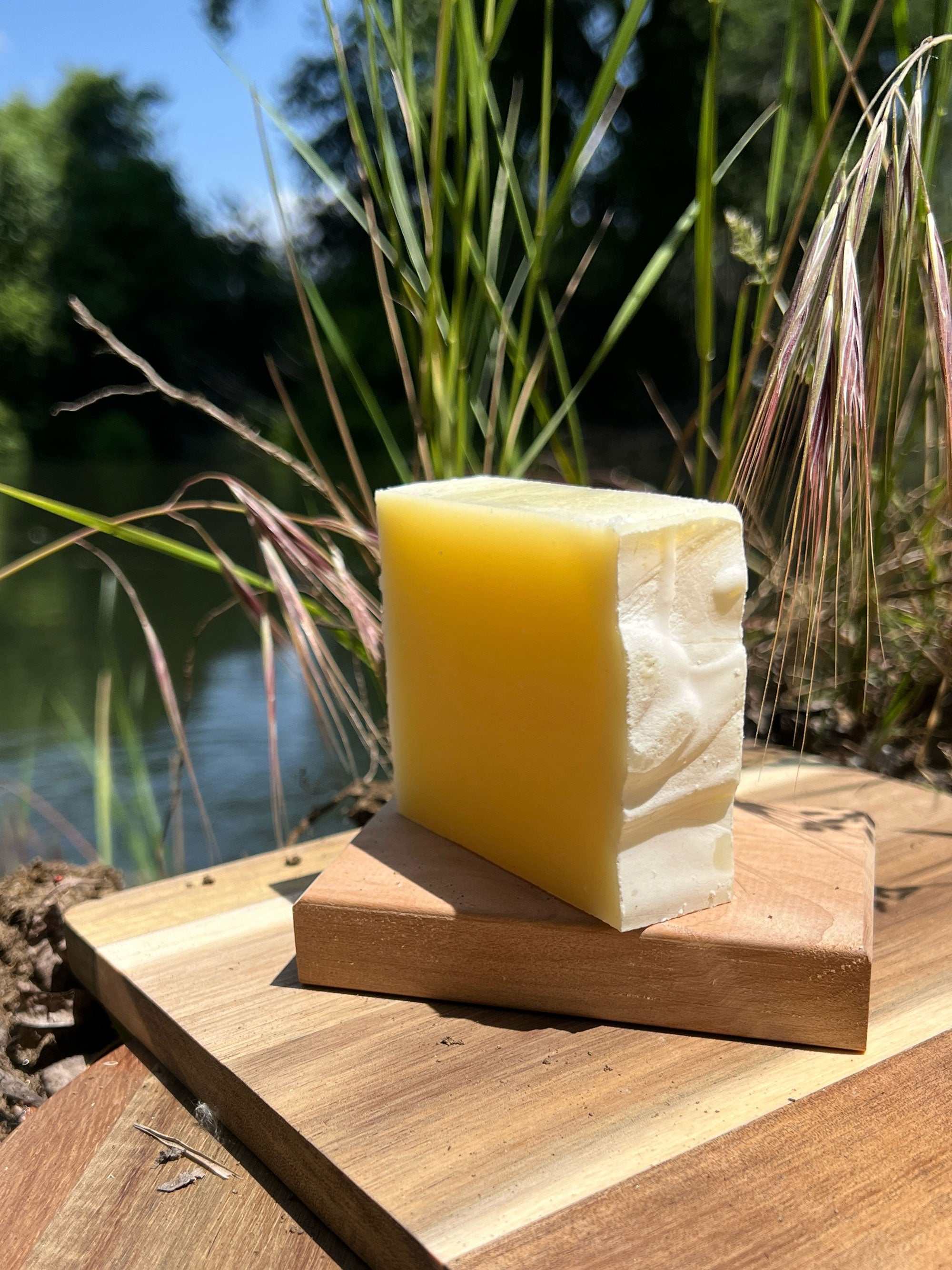 Mint Rosemary Soap bar with natural ingredients and recyclable kraft paper packaging