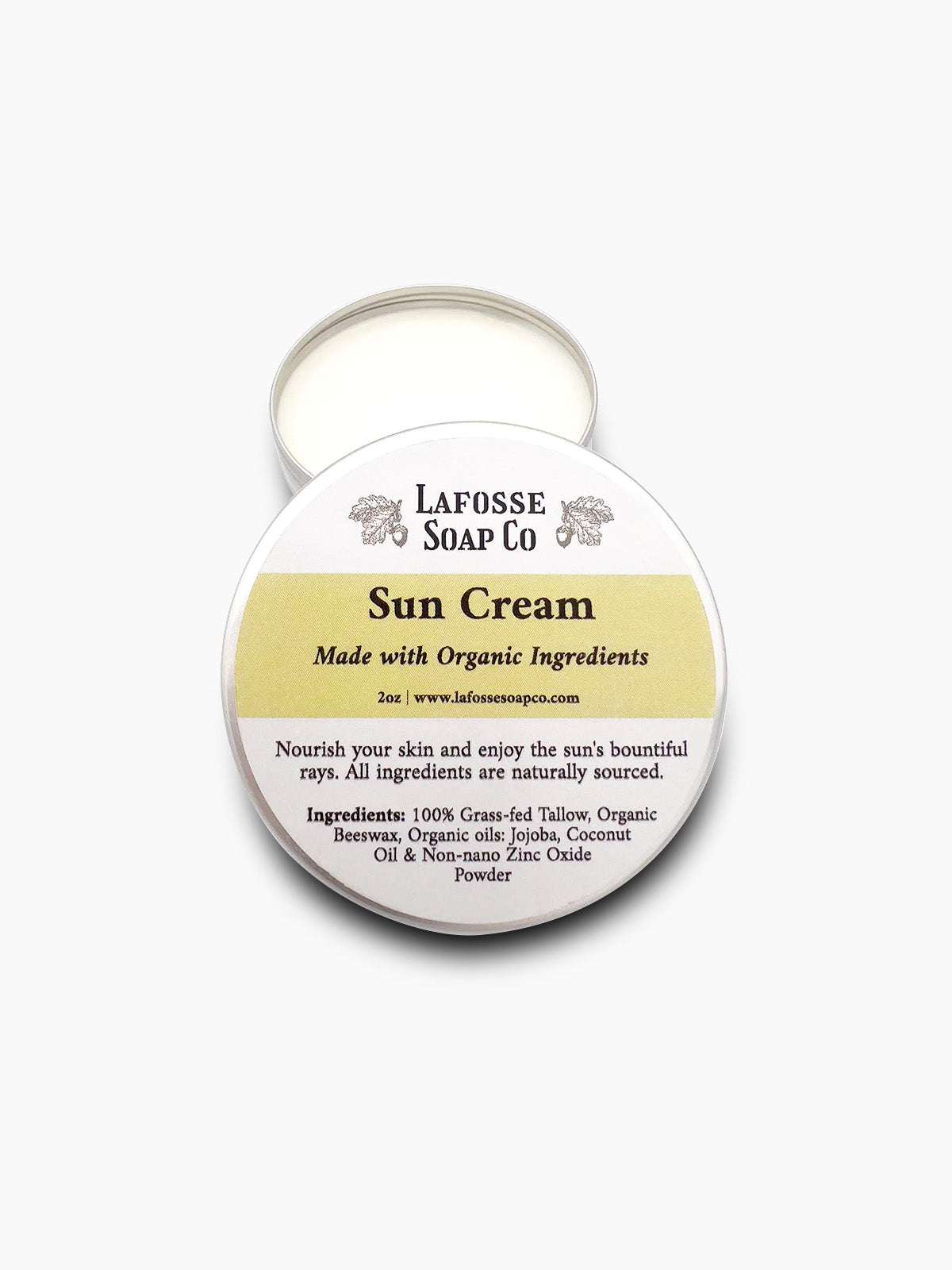 Sun Cream with natural ingredients for skin protection and hydration