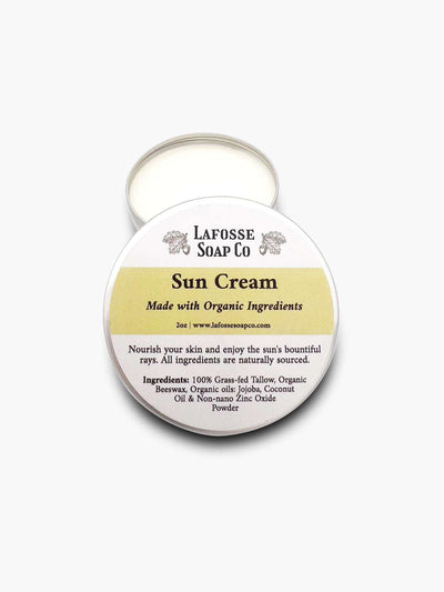 Sun Cream with natural ingredients for skin protection and hydration